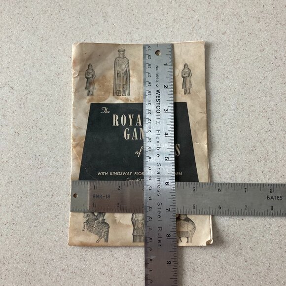 Vintage 1947 Royal Game of Chess Florentine Chessmen Instruction Booklet Only - Picture 11 of 12